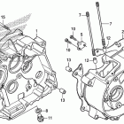 CRF80F Картер двигателя