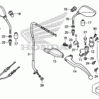 CRF250L Рычаги,тросы,рулевые переключатели и зеркала