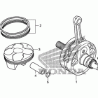 CRF250R Коленчатый вал и поршень