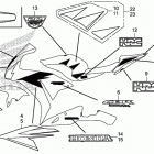 CBR1000RA Наклейки Полосы