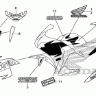 CBR250R Наклейки 1
