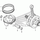 CRF150RB Коленчатый вал и поршень