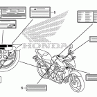 CB1000R Лейбл предостережения