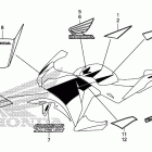 CBR250RA Наклейки и стикеры