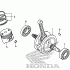 CRF230F Коленчатый вал и поршень