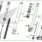 CRF250X Передняя вилка