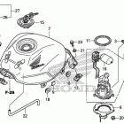 CBR250R Топливный бак
