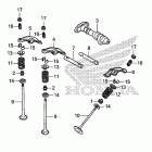 VT750CS Camshaft valve (rr.)