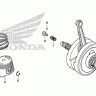 CRF80F Коленчатый вал и поршень