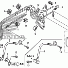 VT750CS Front brake pipe