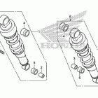 VT750C2S Rear shock absorber (2)