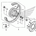 CRF100F Заднее колесо