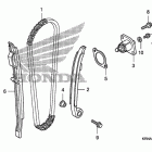 CRF250R Цепь ГРМ и натяжитель