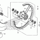 CMX250C Переднее колесо
