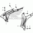 CRF450R Облицовка радиатора