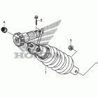 VT1300CX Rear shock absorber (2)