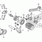 CRF450R Вилка переключения передач