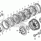 VT750CS Сцепление