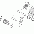 CRF150F Вилка переключения передач