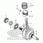 CRF150F Коленчатый вал и поршень