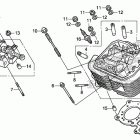 VT750CS Передняя головка цилиндров