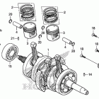 CMX250C Коленчатый вал и поршень