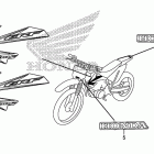 CRF100F Наклейки