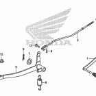 CRF50F Педаль тормоза и рычаг кик стартера