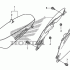 CRF250R Сидение и обтекатели сидения