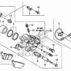 CBR250R Задний суппорт тормозной