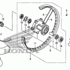 CMX250C Переднее колесо