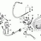 CBR1000RA Рычаги & переключатели & тросы