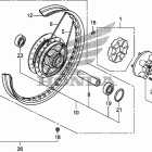 CMX250C Заднее колесо