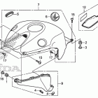 CBR1000RA Кожух бака