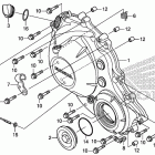 CBR1000RA Крышка картера правая