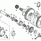 CBR1000RA Коленчатый вал и поршень