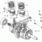 CMX250C Коленчатый вал и поршень