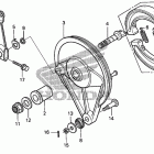 CMX250C Задний тормоз