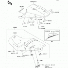 Ninja ZX-14R ABS (ZX1400-FDFA) Сидение