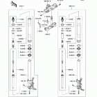 Ninja ZX-14R ABS (ZX1400-FDFA) Передняя вилка