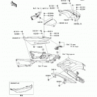 Ninja ZX-14R ABS (ZX1400-FDFA) Боковые крышки  /  крышка цепи