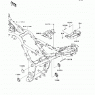 Ninja 300 ABS (EX300-BDFA) Рама ,крепежные детали