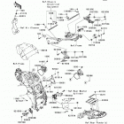 Ninja ZX-14R ABS (ZX1400-FDFA) Рама ,крепежные детали