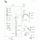 KX100 (KX100-DDF) Задний торм цилиндр