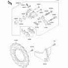 KLR650 (KL650-ECF) Задний тормоз