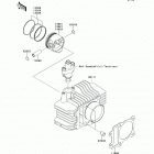 KLX110 (KLX110-CDF) Цилиндр и поршни