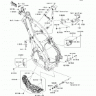 KX250F (KX250-ZDF) Рама ,крепежные детали