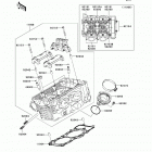 Versys (KLE650-CDF) Головка цилиндра
