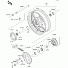 Ninja 650 (EX650-EDS) Заднее колесо и цепь