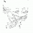 Ninja 300 (EX300-ADF) Рама ,крепежные детали